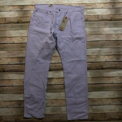 #ad Levis Strauss Mens Pants Purple Slim Taper Jeans 512 31 32 5 Pocket Stretch $12.00