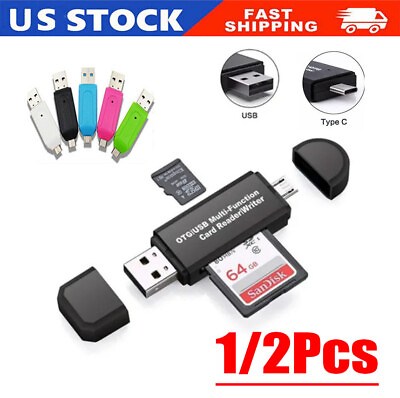 #ad Card Reader USB 3.0 Type C Micro SD TF OTG Smart Memory Adapter Laptop Computer $3.99