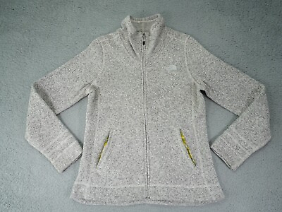 #ad The North Face Sweater Fleece Womens Medium Gray Long Sleeve Full Zip Logo $19.99