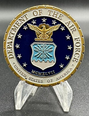 #ad United States Air Force USAF Crest Proud Family Member Military Challenge Coin $13.95