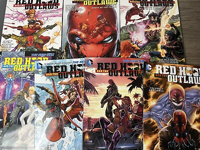 #ad Red Hood amp; The Outlaws TPB Lot Complete Vol 1 7 Red Hood Paperback DC $62.00