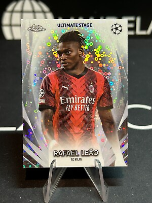 #ad 2023 24 Topps UEFA Club Competition Ultimate Stage Rafael Leao USC 1 $3.99