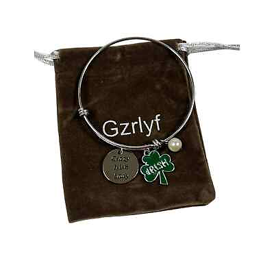 #ad Crazy Irish Lady silver tone NEW Bracelet dangle $12.00