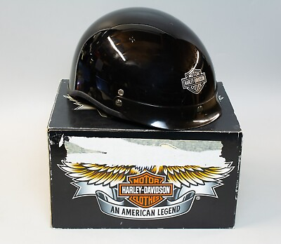 #ad MA5 Harley Davidson AGV A5047 Black Medium Motorcycle Half Helmet Bucket DOT $34.99