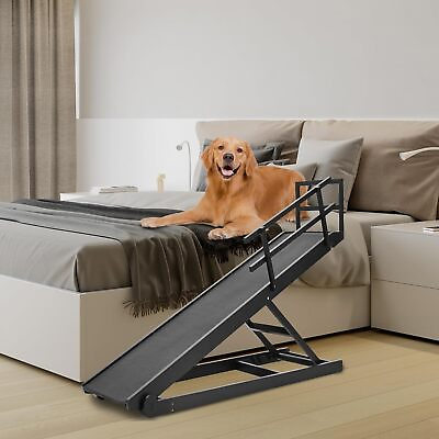 #ad #ad NAIZEA Adjustable Dog Ramp with Rails Folding Pet Ramp Up to 200Lb For Large Dog $148.99