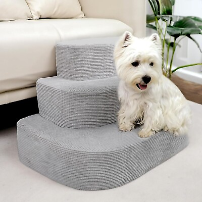 #ad Dog Stairs for Small Dogs Circular Sponge Pet Steps with Non Slip Bottom $52.99