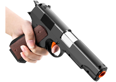 #ad Soft Bullet Foam Shell ejecting Blasters Pellet Ball Pistol Realistic Toy Dart H $25.64