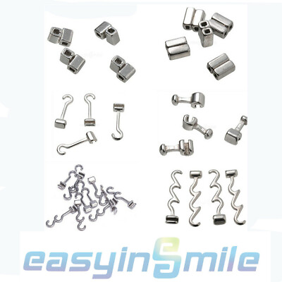 #ad EASYINSMILE Dental Orthodontic Crimpable Hook Stainless Steel Catch 10Pcs Pack $8.89