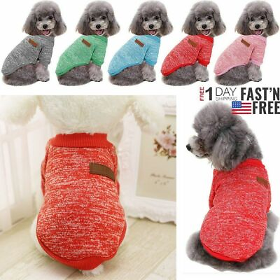 #ad Pet Dog Fleece Coat Clothes Puppy Warm Cat Jacket Vest Apparel Chihuahua Sweater $6.99