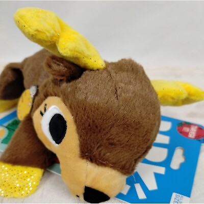 #ad Bark Dog Toy 11 inch Splootdolph Reindeer Thrash Pet Squeaker Crinkle Playtime $13.45