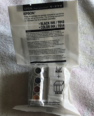 #ad NEW OEM Epson Ink Cartridges For First Time Set Up. NEW AND SEALED IN PACKAGE $15.99