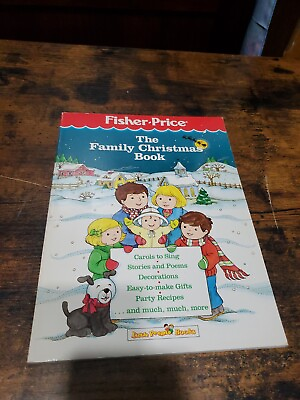 #ad Vintage 1987 Fisher Price The Family Christmas Book Carols Poems Recipes Craft A $9.71