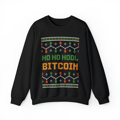 #ad Ho Ho Hodl Bitcoin Funny Ugly Christmas Sweater Crypto Blockchain BTC $31.99