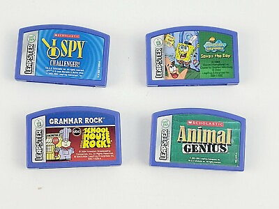 #ad Leapster LeapPad Games Cartridges Lot of 4 — Leapfrog Games Fast Shipping $12.00