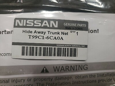 #ad Nissan INFINITI T99C1 6CA0A Hideaway Trunk Net. Trunk Net. $19.99