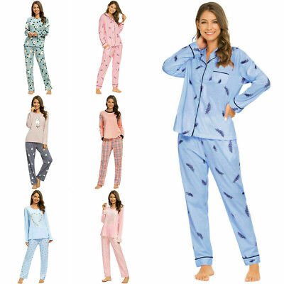 #ad Lady Summer Cartoon Cute Sleep Night Home Shirt Pants Hawaii Lounge Pajamas Set $25.19