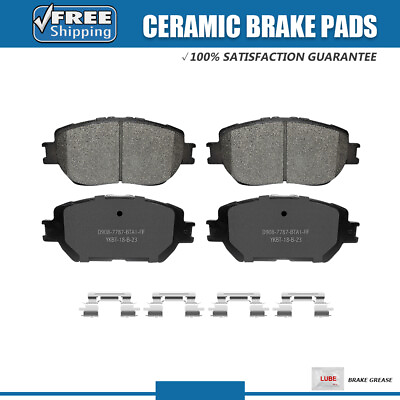 #ad 4PCS Front Ceramic Brake Pads w Hardware Set for Toyota Camry Lexus IS250 GS300 $28.16