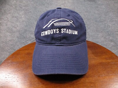 #ad Dallas Cowboys Stadium Hat Cap Adjustable Blue Orange Bowl Signed Auto Mens OSFA $6.00
