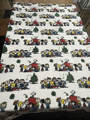 #ad Peanuts Velvet Soft Christmas Tree Holidays Throw Berkshire Blanket 53quot; x 63quot; $18.99