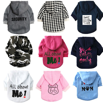 Boy Pet Dog Cat Small dog Clothing T Shirt Girl Puppy Hoodie Coat Clothes XS S M $8.54