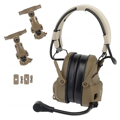 #ad Wosport Tactical Gen6 Communication Headset No Noise Reduction w Microphone $65.83