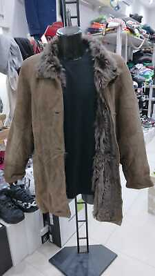 #ad Sheepskin Shearling Man Brown Genuine Leather Size 44 MON015LZ $42.11