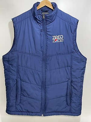 #ad Pepsi Vest Men’s Safety Work Heavy Size XL Promotional Blue Zero Zone Puffer NEW $49.00