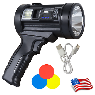 #ad Rechargeable Spotlight Super Bright 900000000Lumens LED Handheld Flashlight $23.88