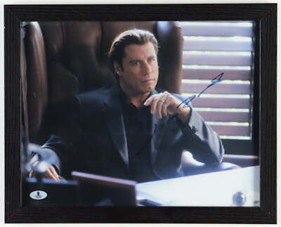 #ad John Travolta Signed quot;The Punisherquot; Custom Framed Photo Beckett $161.70