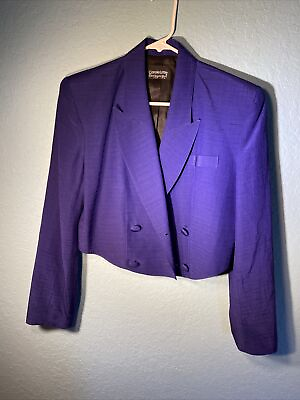 #ad Vintage Carole Little Saint Tropez West Blazer Jacket Womens Size S M $48.00