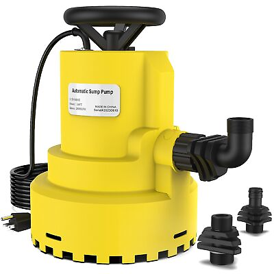 #ad 1 3 HP Automatic Submersible Water Pump 2800 GPH Sump Pump for Pool Draining... $126.63