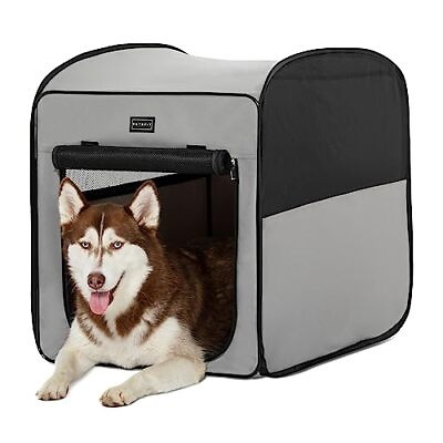 #ad Pop Up Collapsible Dog Crate for Large Dogs Waterproof Cat Cage Soft Dog Ken... $84.92