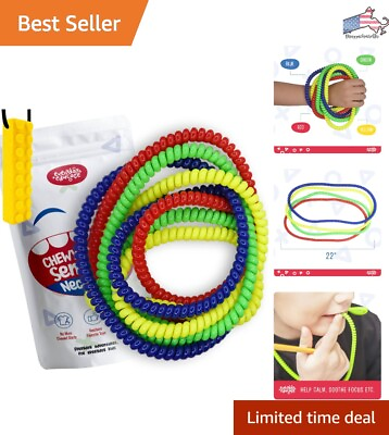 #ad Sensory Chew Necklace for Kids with Autism ADHD Durable amp; Safe Material $31.32