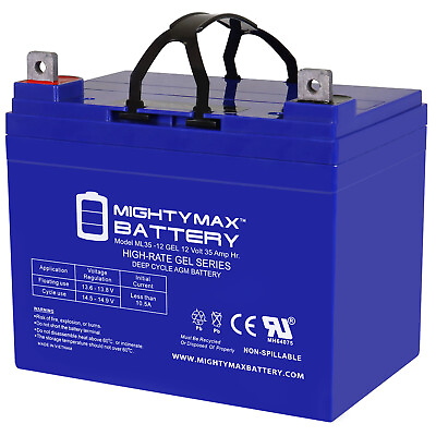 #ad Mighty Max 12V 35AH GEL NB Battery Compatible with Best Battery SLA12350 $84.99