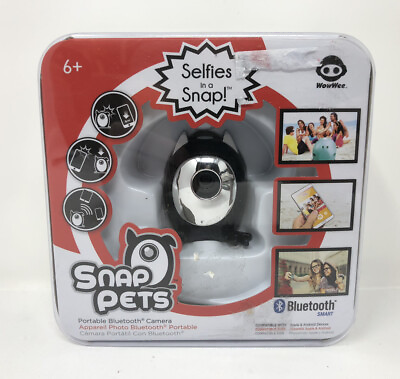 #ad Snap Pets Selfies in a Snap Portable Bluetooth Camera WowWee Black Dog $13.15