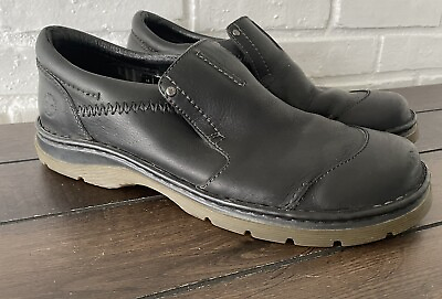 #ad Dr Martens Mens Leather Black Loafer Slip On Casual Comfort Shoes Size 12 . $45.99