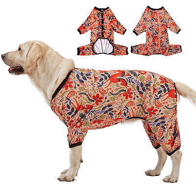 LovinPet Large Dog Clothes For Pitbulls 65% Cotton Post Sugery Sleep Warm Dog $29.75