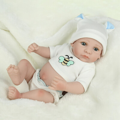 #ad Silicone Reborn Baby Dolls Full Body Soft Vinyl Realistic Newborn Doll Boy Gift $22.45