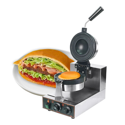 #ad Electric Burger Waffle Maker Machine Panini Hamburger Press Baking Machine 1000W $321.20