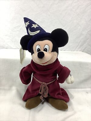 #ad Disney Store Fantasia Mickey the Sorcerer#x27;s Apprentice Bean Bag Plush 12quot; $24.95
