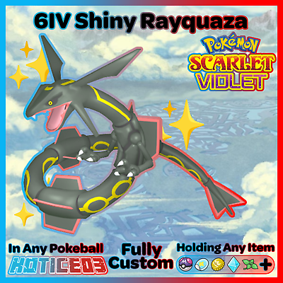 #ad ✨ Shiny Rayquaza 6IV ✨ Pokemon Scarlet amp; Violet 🚀 Fast Trade 🚀 $2.99