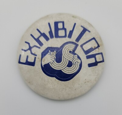 #ad #ad Vintage Pin Exhibitor US Blue White $7.95