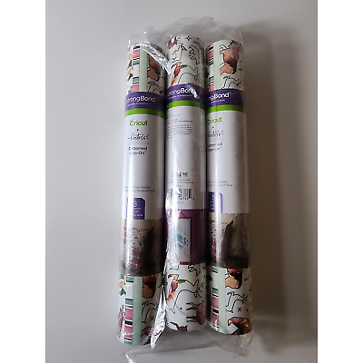 #ad CRICUT NEW Pattern Iron On Sampler FLANNEL FROST Pattern 12x17 lot of 3 NWT $21.00