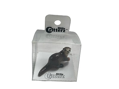 #ad Little Critterz Otter Asian Otter quot;Nimblequot; Miniature Porcelain Figurine $15.57