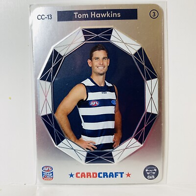 #ad 2023 AFL TeamCoach Card Craft Tom Hawkins Geelong Cats #3 Portrait CC 13 AU $2.45