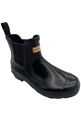 #ad Hunter Women#x27;s Original Chelsea Gloss Boots Black $59.99