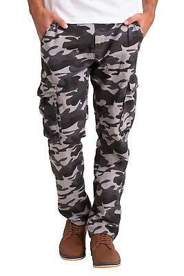 #ad #ad Mens Army Cargo Combat Work Trouser Military Camo Casual Cotton Regular Fit Pant $19.68