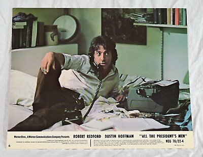 #ad All the President#x27;s Men Vintage Movie Poster 11quot; x 14quot; Dustin Hoffman 1976 $74.99