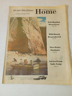 #ad The Salt Lake Tribune Section H Home June 11 1972 Man Ruins Outdoors $4.79