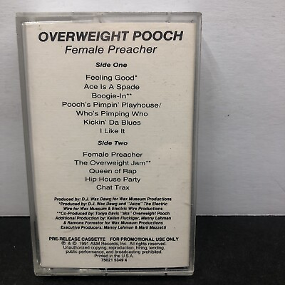 #ad OVERWEIGHT POOCH FEMALE PREACHER PROMOTIONAL VINTAGE CASSETTE TAPE USED $5.95